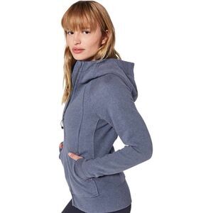 Lululemon Scuba Hoodie Sweatshirt Light Cotton Fleece Blue Size 6 $118.00